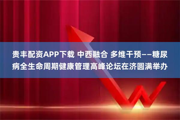 贵丰配资APP下载 中西融合 多维干预——糖尿病全生命周期健康管理高峰论坛在济圆满举办